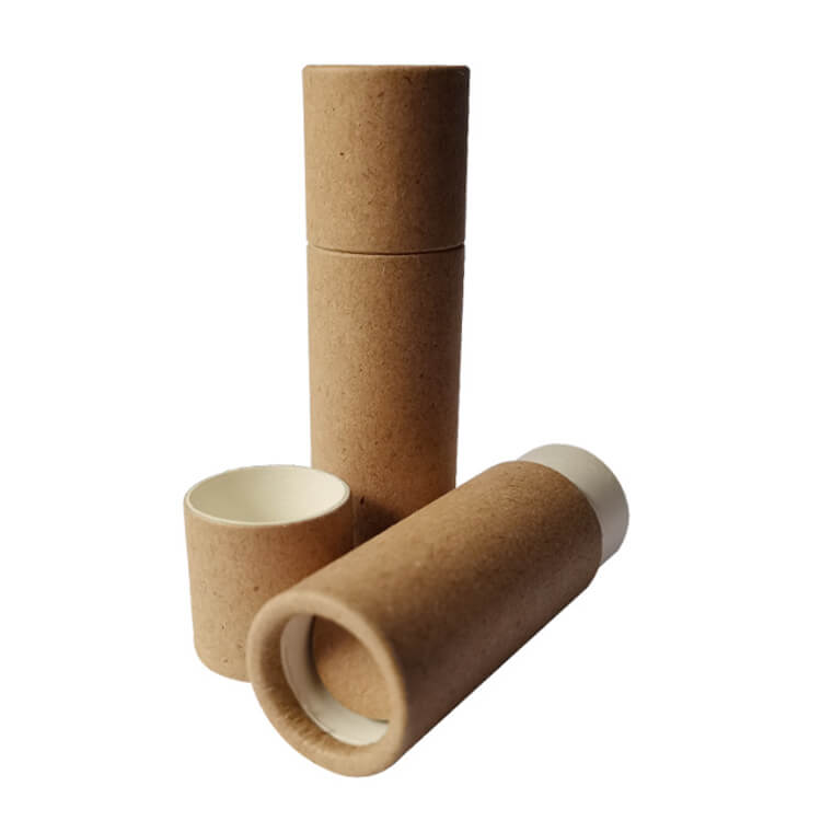Round Push Up Biodegradable Paper Deodorant Tubes Wholesale
